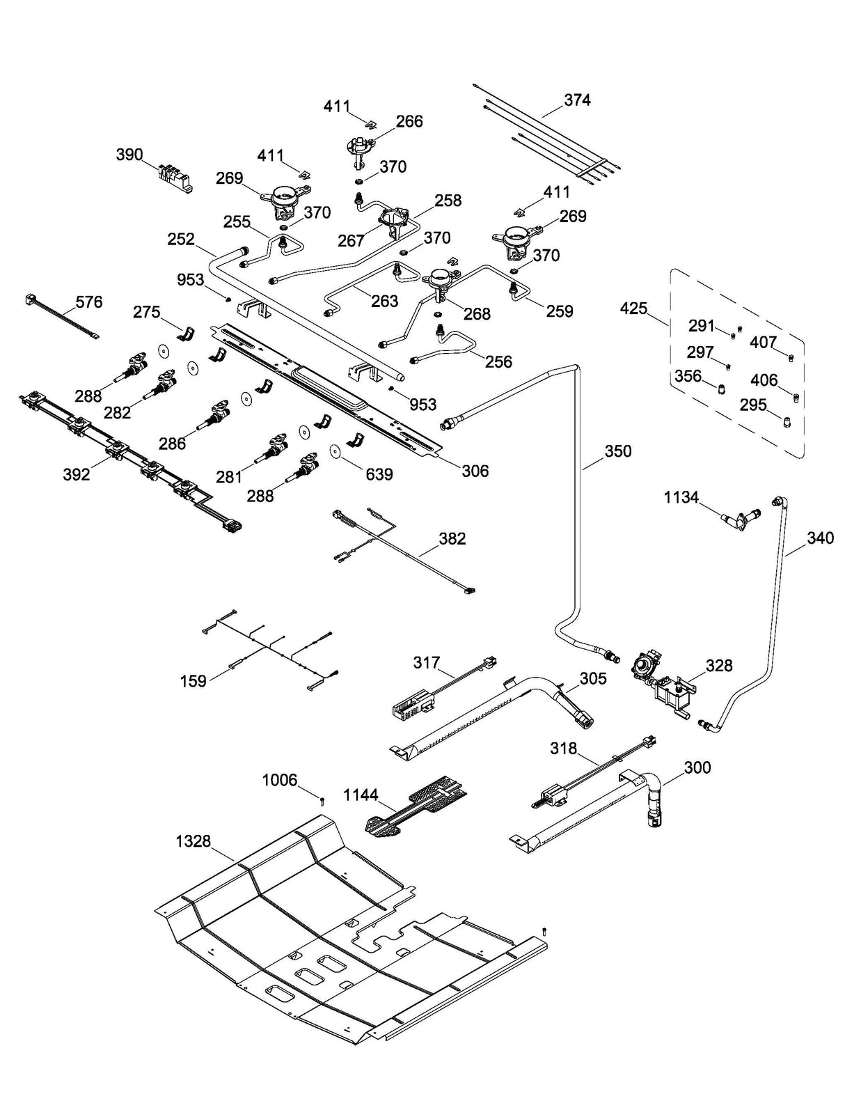 WS01F08072 Range Electrodes Wire Harness - XPart Supply