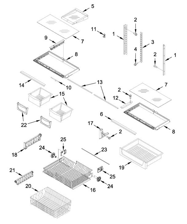 WP67006877 Refrigerator Crisper Shelf Glass - XPart Supply