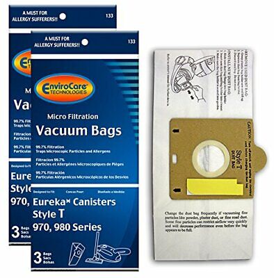 Microfilter Bag for Eureka Type T 970, 980 Series Canister Vacuum - Pack of 3 Bags - Envirocare 133 - XPart Supply