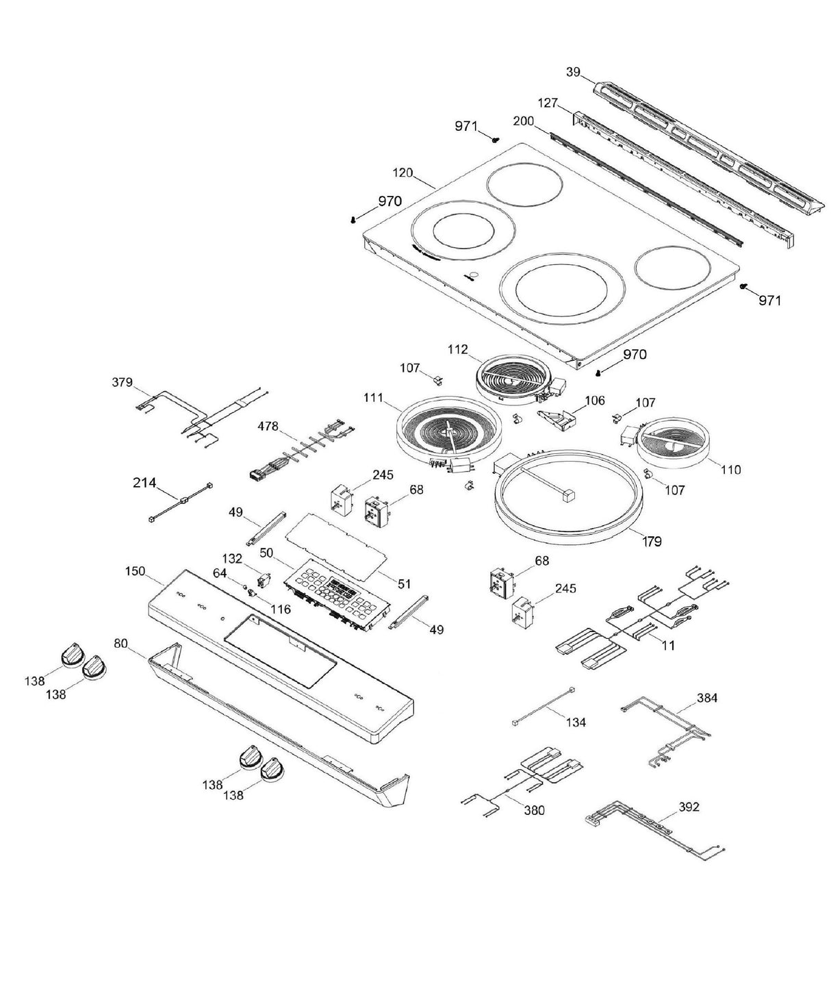 WS01F09017 Range Harness Assembly - XPart Supply