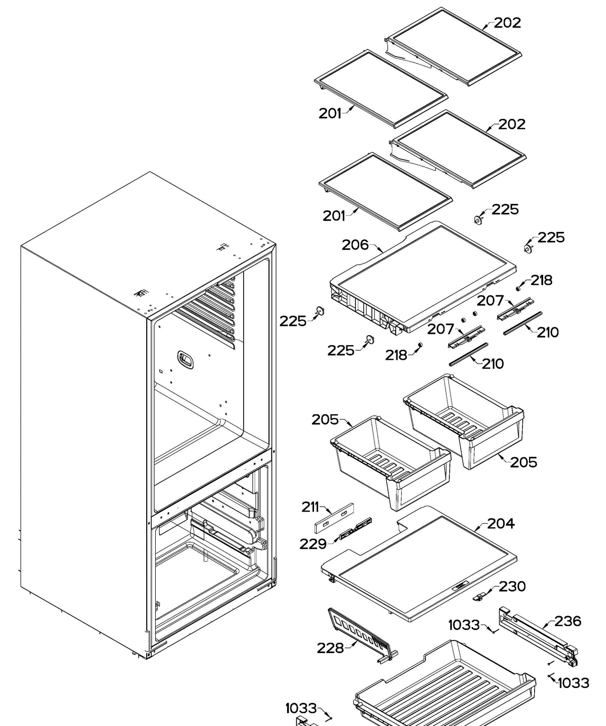 WR01L14323 Refrigerator Crisper Cover Assembly