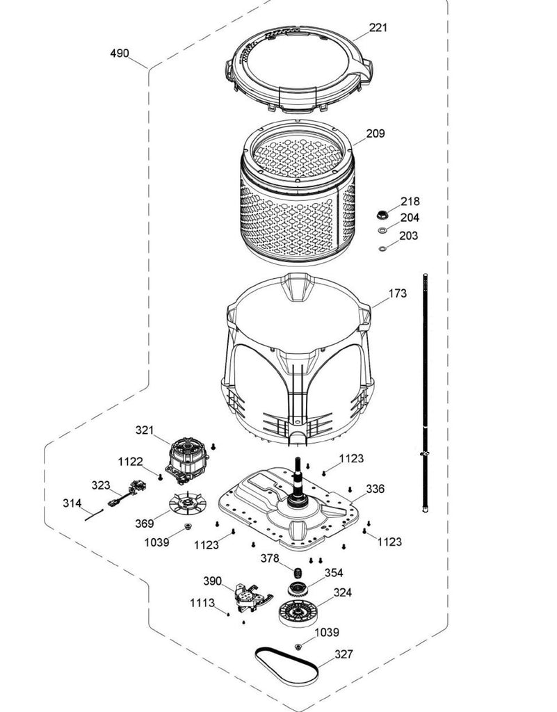 WW01A00816 Washer Kit Subwasher Can - XPart Supply