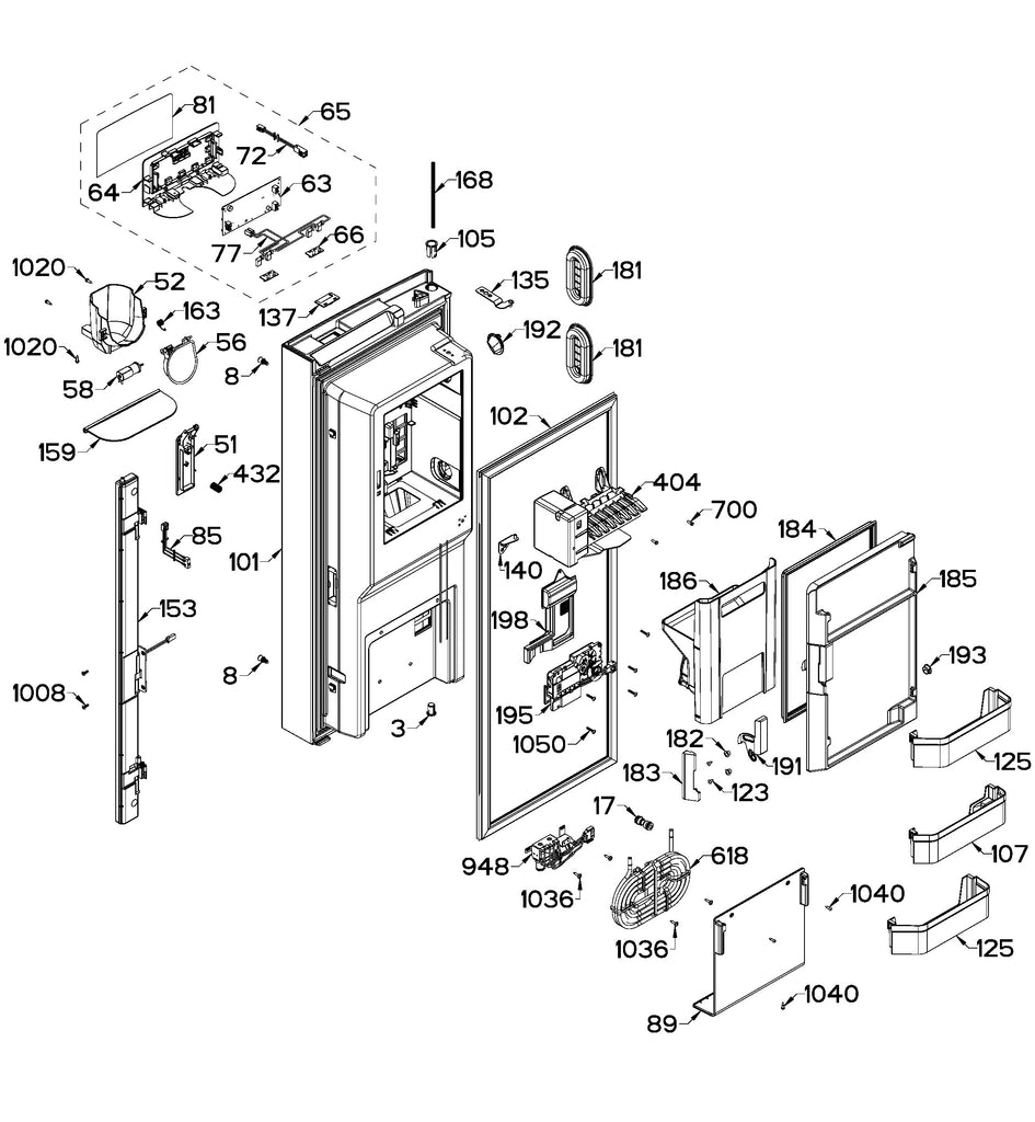 WR01F04990 Refrigerator Ice Maker Assembly - XPart Supply