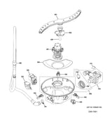 WG04F12480 Dishwasher Main Wash Pump Assembly - XPart Supply