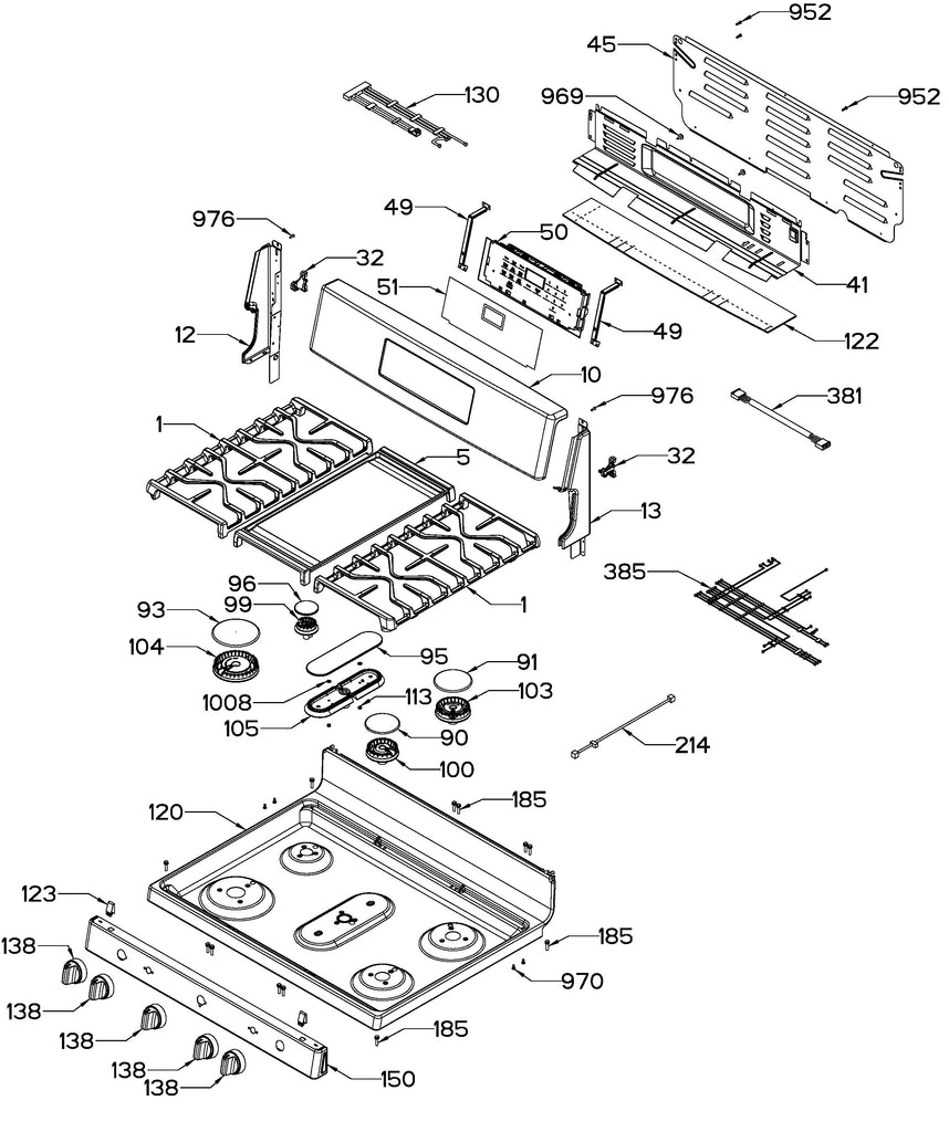 WS01F10148 Range Oven Overlay - XPart Supply