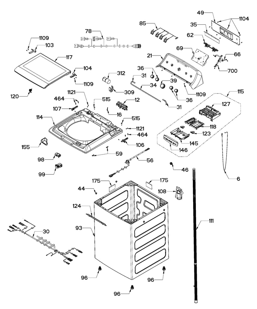 WW01F02030 Washer Dispenser Assembly - XPart Supply