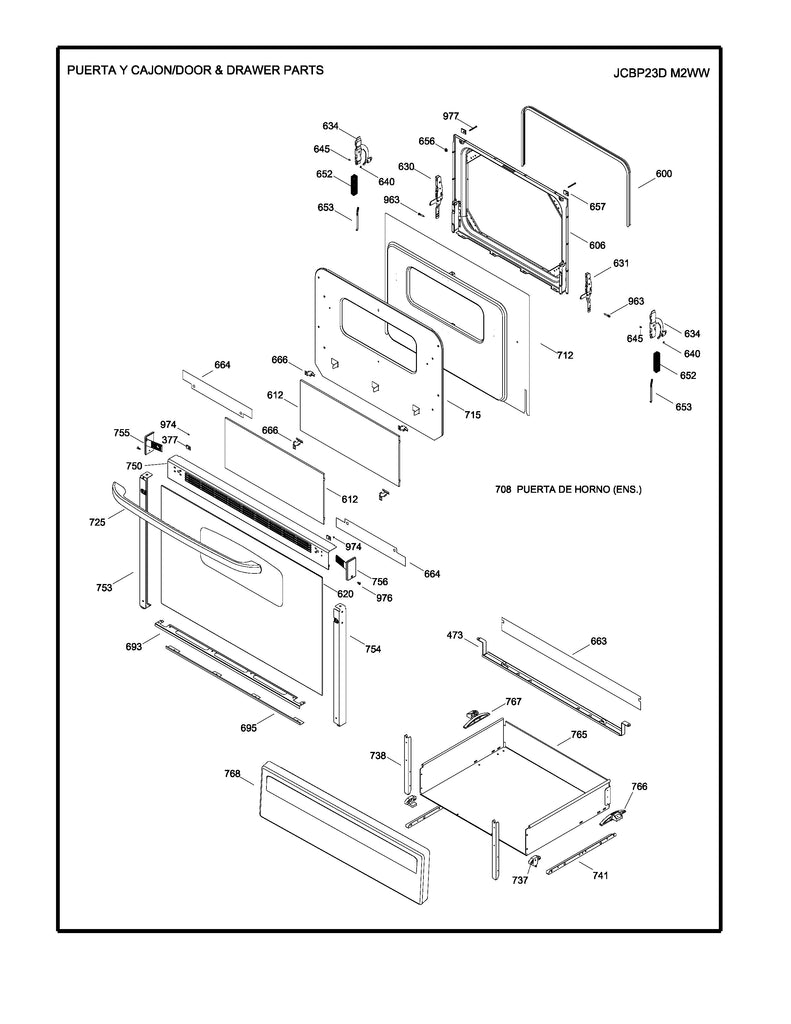 WS01L08118 Range Oven Door Inner glass - XPart Supply