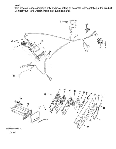 WG04L06047 Washer Rear Board Cover - XPart Supply