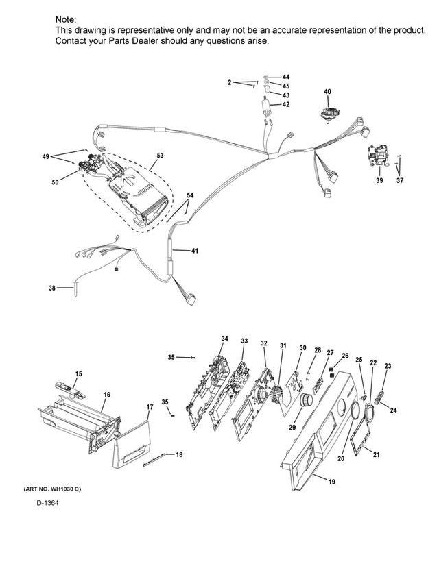 WG04L06047 Washer Rear Board Cover - XPart Supply