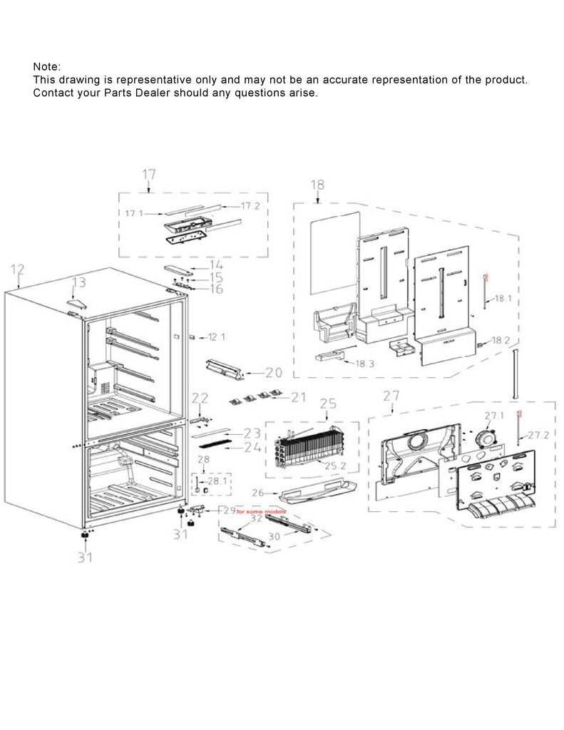 WG03F08088 Refrigerator Air Duct ASM - XPart Supply