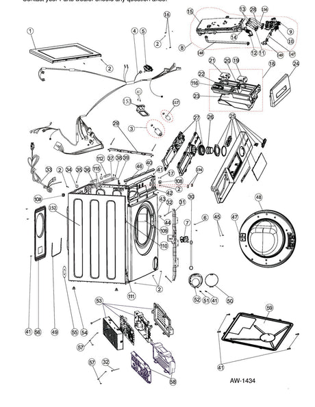 WG04A04975 Washer Storage Tank Assembly - XPart Supply