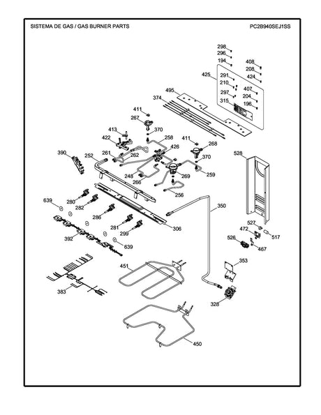 WS01F07300 Range Burner Harness Valve Switches - XPart Supply