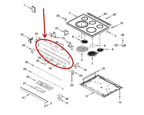 W11339761 Range Electronic Control Board - XPart Supply